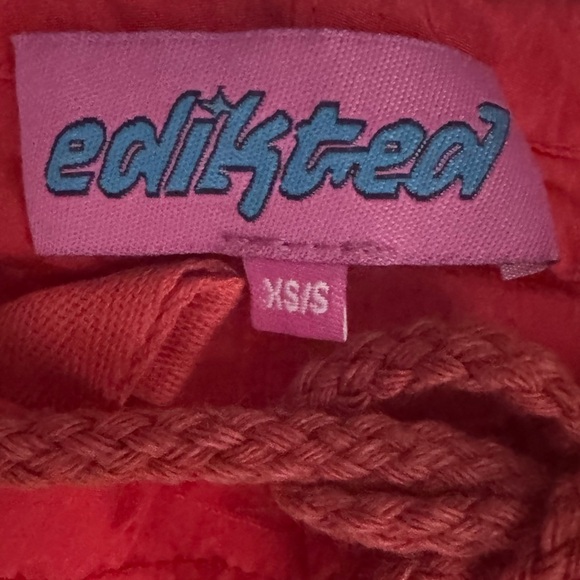 Edikted red parachute pants Size XS/Small - Picture 4 of 5